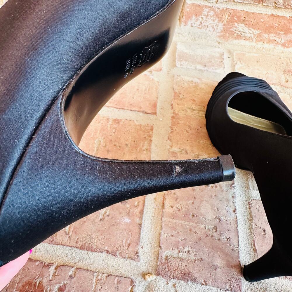 Adrianna Papell Boutique Black Heels Size 10 - Picture 5 of 9